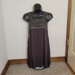 Free People Women's Sequins Boho Hippie Tank Top - Size (S) - Good Condition